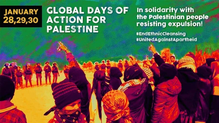 Global Days of Action for Palestine: January 28, 29, 30